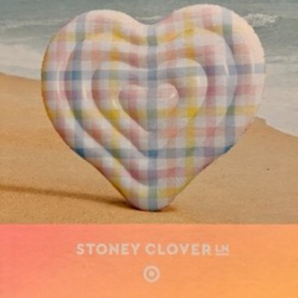 Stoney Clover Lane x Target Inflatable Water Float Rainbow Gingham Heart